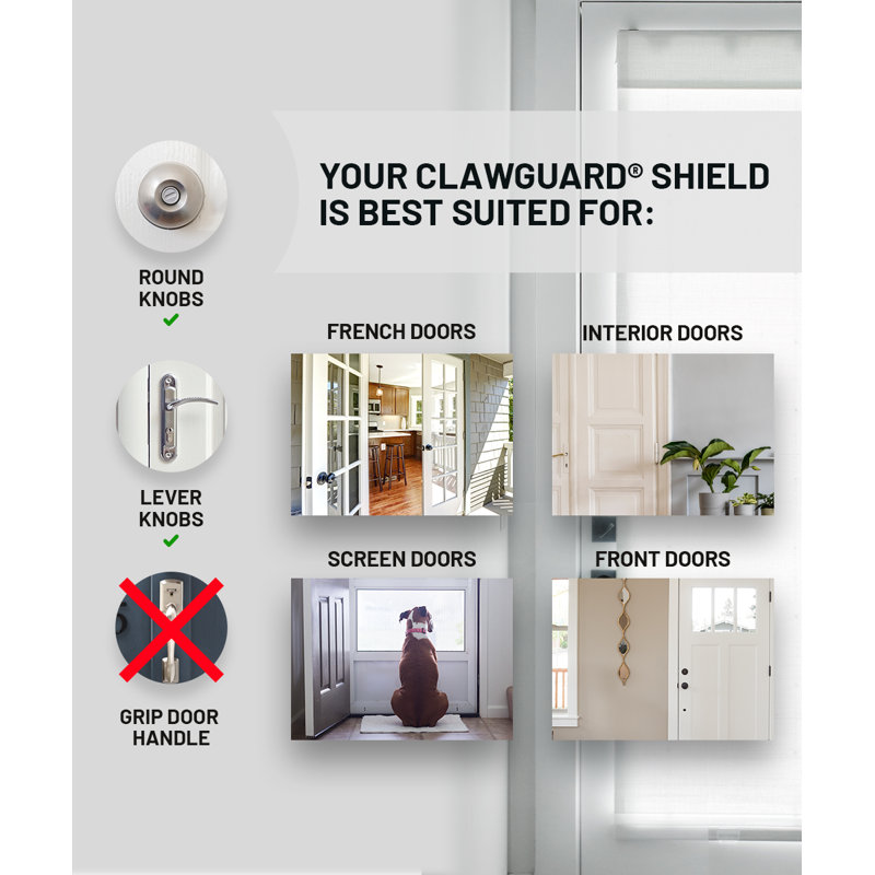 CLAWGUARD Heavy Duty Door Frame and Wall Scratch Shield Installation